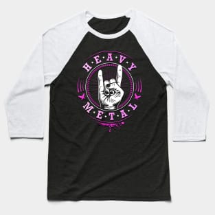 Heavy Metal - Mano cornuta Devil Horns Baseball T-Shirt